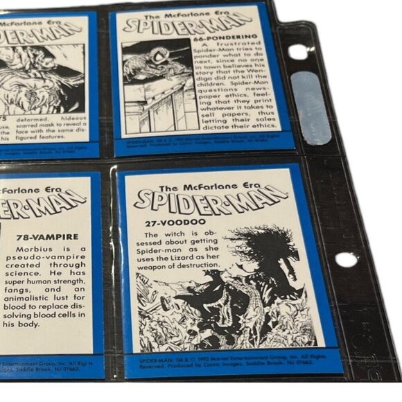 SPIDERMAN Trading Cards 9 Collectible The McFarlane Era Mint Condition - Picture 8 of 9
